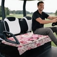 thumbnail image 5 of chaqlin Golf Cart Seats Cushion Covers Easy Install Cute, Compatible with Sports Club Car Golf Cart Golf Cart Seat Covers(Pink Butterfly and Floral Pattern), 5 of 8