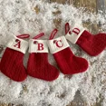 thumbnail image 5 of Calcetines navideños Tejidos con letras Medias Adornos para árboles de Navidad Decoraciones navideñas para el hogar Regalos de Navidad 2025, 5 of 5