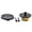 Black, variant on Bathtub Drain Conversion Kits Assembly Bathroom Tub Drain Replacement and 2-Hole Overflows Faceplate Tub Drain Stopper