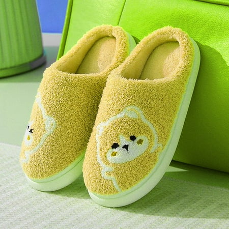 

CoCopeaunt Women Slippers Kitten Pattern Winter New Platform Fur Home Comfortable Plush Warm Cotton Slippers Indoor Women Shoes Slippers