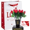 thumbnail image 6 of Valentine Gift Set Teddy Bear Chocolate Rose Bouquet & Gift Bag Basket Valentine’s Day Gift Set Her Wife Girlfriend Sister Mom Daughter, 6 of 6