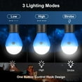 thumbnail image 5 of LINLIN Camping Lights, 5PCS LED Tent Lamp, 120 Lumens Camping Light Bulb, Tent Lantern with Clip Hook, Portable Emergency Light for Camping Hunting Hiking Fishing Mountaineering, 5 of 9