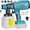 Blue-Bos, variant on Cordless Paint Sprayer for Ryobi 18V Battery, Handheld Paint Gun with 3 Spray Patterns & 4 Nozzles, Ideal for DIY Projects, House Painting, Furniture & More (Yellow-Ryo)
