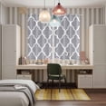 thumbnail image 6 of Curtains 84 Inches Long 2 Panels, Moroccan Grey Grommets Window Treatment Curtain, Modern Abstract Geometric Minimalist Thermal Curtains Drapes for Living Room/Bathroom, 6 of 9