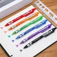 thumbnail image 5 of Solivara Colored 0.5mm Retractable Erasable Gel Pens Set Of 6 Smooth Writing No Smear For Note Taking,Purple,5.91 in, 5 of 9