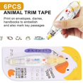 thumbnail image 5 of DIY Cartoon Type Decorative Pen, Ally-Pocket Tape Pen,B-6PCS, 5 of 5