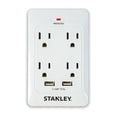 thumbnail image 2 of Stanley 33202 Surgequad AC y USB Wall Tap, White, 2 of 2