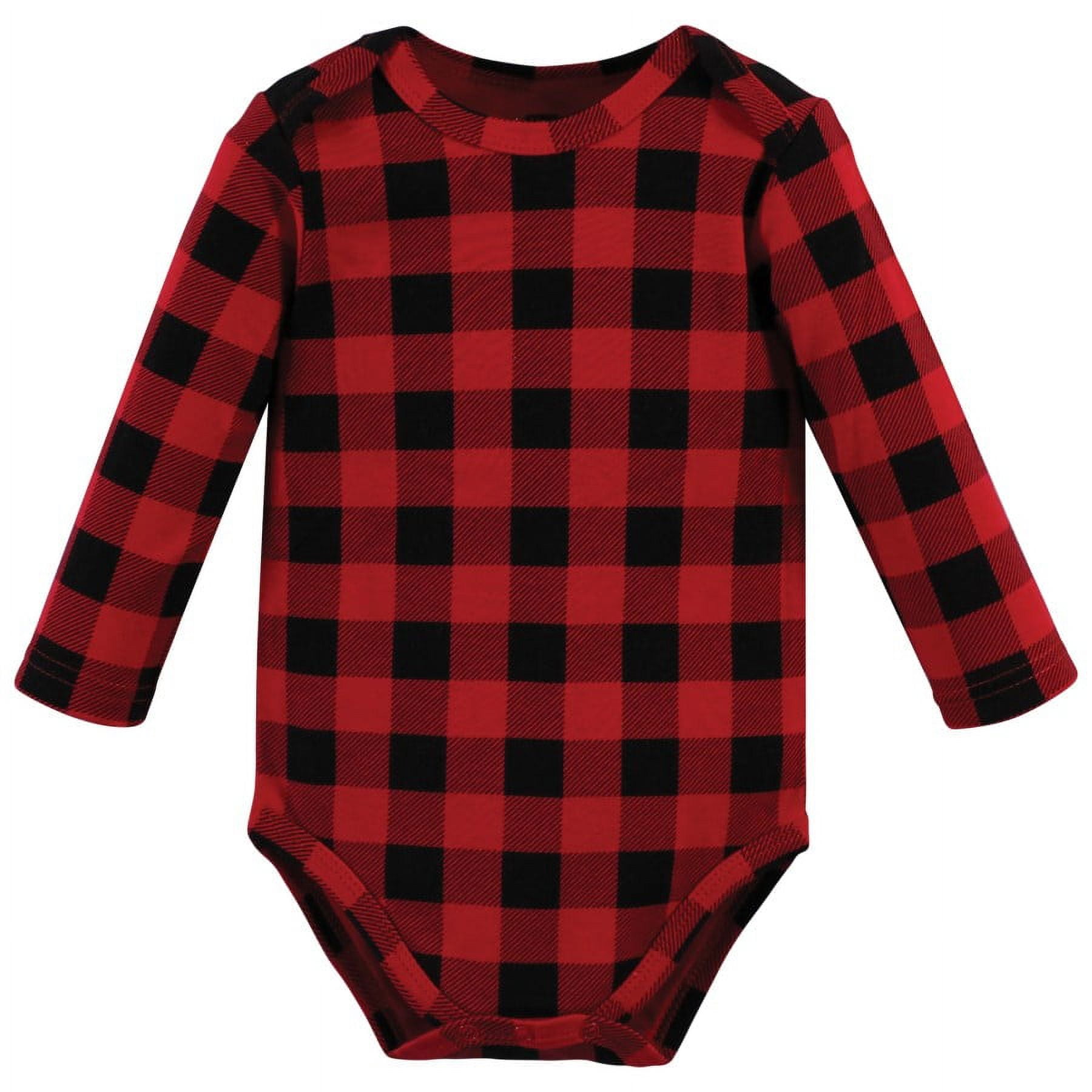 Hudson Baby Cotton Long-Sleeve Bodysuits, 3- Pack, Newborn- 24 Months