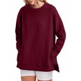 thumbnail image 1 of Ichuanyi liquidación de moda femenina camiseta suelta manga de mangas largas blusa redonda tops casuales sudaderas ICHUANYI WER202308243271, 1 of 5