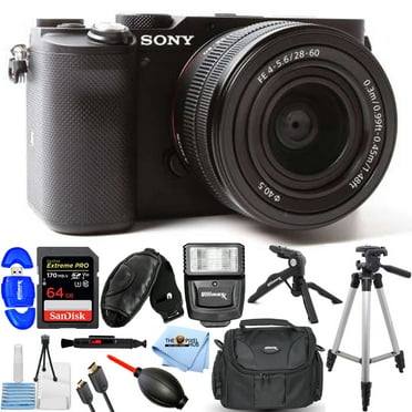 Sony Alpha a7C Mirrorless Camera with 28-60mm Lens (Black)   64GB   Flash Bundle