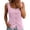 Pink, variant on Noric Women's Sleeveless Button Up Tank Top Square Neck Business Casual Vest Double Layed Summer Dressy