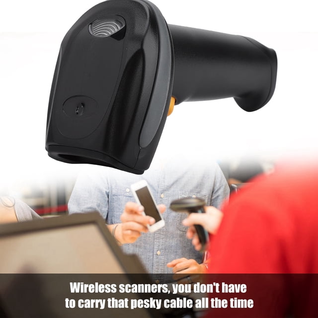 Escáner Inalámbrico, Escáner Decodificador De Código De Barras Inalámbrico Resistente A Caídas, Plug And Play Con Base De Carga Para El Hogar