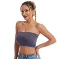thumbnail image 5 of Plus Size Women's Strapless, Comfortable Bra Full Coverage Underwire Contour Smoothing Strapless Seamless Bra,S-3XL, 5 of 9