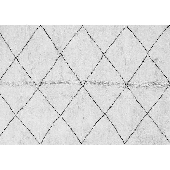 Ahgly Company Indoor Rectangle Solid Gray Modern Area Rugs, 2' x 5'