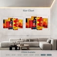thumbnail image 4 of Elephant Stock Ethnic African Queen Wall Art - Horizontal Multi Panel Canvas - Living Room Wall Decor - People Multi Panel - Red And Black Decor - 84" x 54", 4 of 8