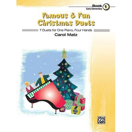Christmas Carols Piano Four Hands Famous & Fun Christmas Duets, Bk 1 : 7 Duets for One Piano, Four Hands ()