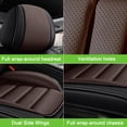thumbnail image 6 of Fit for TOYOTA CAMRY 2009 Car Seat Cover, Black and Brown Car Seat Covers, Premium Leather Front two seats With a Headrest and Lumbar Support Protect and Upgrade Seats, 6 of 8
