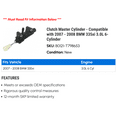 thumbnail image 2 of Clutch Master Cylinder - Compatible with 2007 - 2008 BMW 335xi 3.0L 6-Cylinder, 2 of 2