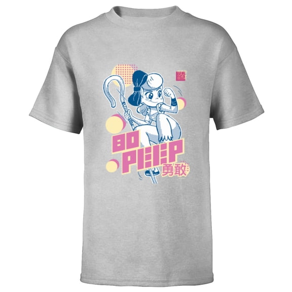 Disney and Pixar’s Toy Story Bo Peep Anime Japanese - Short Sleeve T-Shirt for Kids - Customized-Athletic Heather