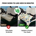 thumbnail image 4 of Golf Cart Seat Covers for 2 Seater, Colorful Leaf Soft Microfiber Cart Seat Towel Blanket, Spring Summer Botanical Vintage Absorbent Breathable Non Slip Bench Seats Protector for Golf Course 51"x31", 4 of 9