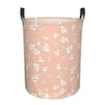 thumbnail image 1 of ZICANCN Contracted Broken Pink Flowers Laundry Basket Organizer, Dirty Clothes Hamper for Bathroom Bedroom Laundry Room, Medium Size, 1 of 7