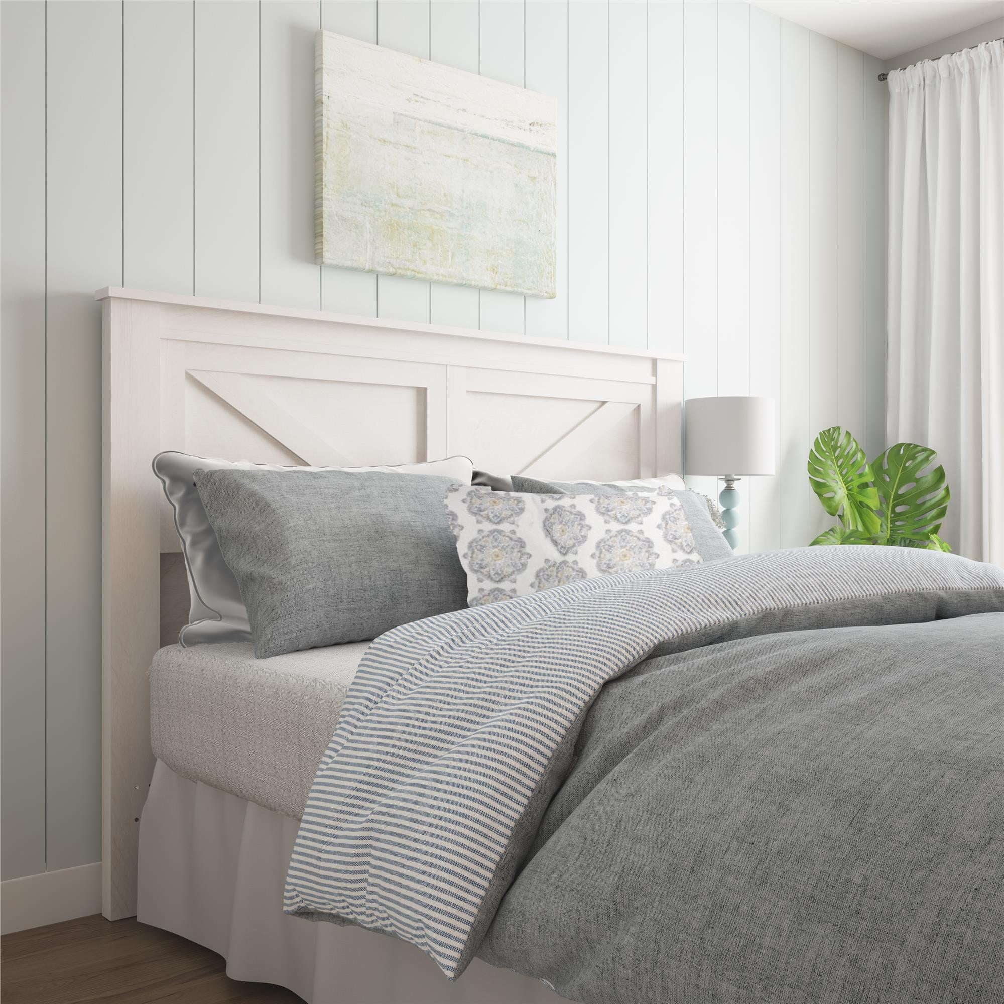 Ameriwood Home Farmington Queen Headboard, Ivory Oak