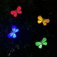 thumbnail image 4 of Solar-Powered Butterfly String Lights - 4 Cute Solar Butterflies with 1 Solar Panel, Automatic Nighttime Illumination, Outdoor Decorative Lighting for Backyard, Garden, Lawn - Easy Setup with Stakes, 4 of 7
