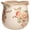 Ivory Blush Floral, variant on Ceramic Pots for Plants, Vintage Plant Pot with Drainage Hole, 6.11in. Planter for Indoor Plants, Crackle Glaze Finish Flower Pot, Perfect Tuscan Ceramic Planter for Gardening