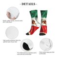 thumbnail image 5 of Men's Mexico-Flag- Print Novelty Athletic Socks Women's Digital Printing Funky Patterned Crew Socks, 5 of 7