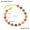 Round Gold Bracelet, variant on European And American Ins Style Love Shiny Zircon Stitching Bracelet Light Luxury Temperament