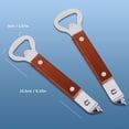 thumbnail image 3 of Eguiwyn Stainless Steel Manual Can Punch and Bottle Opener with Wood Handle - Portable Handheld Beer Punch Tool for Cans, Bottles, and Jar Caps, Beige, 3 of 6