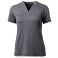 thumbnail image 2 of Women's Cutter & Buck Heather Charcoal South Carolina Gamecocks Forge Blade V-Neck Top, 2 of 3