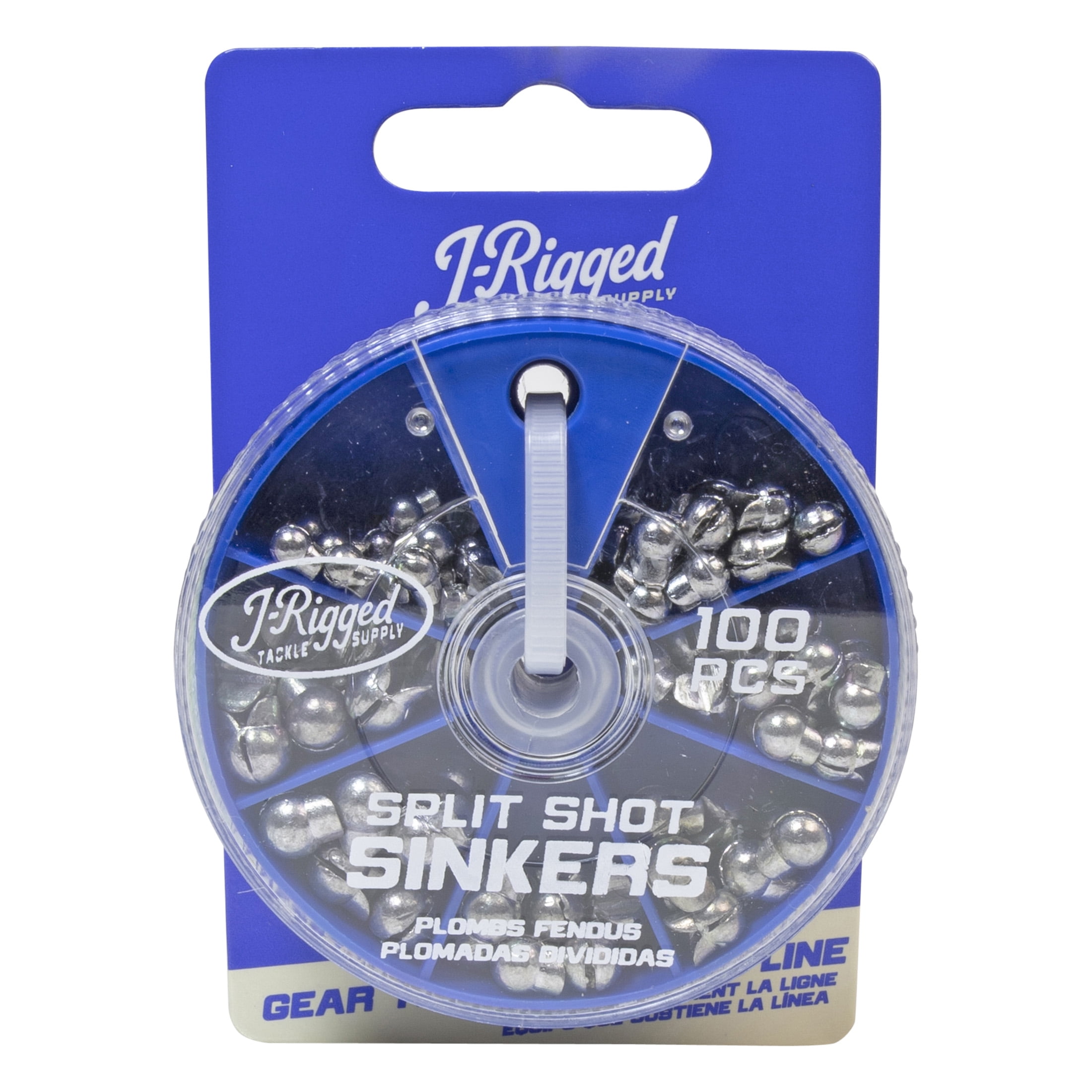J-Rigged Tackle Supply Removable Split Shot Sinker Assortment