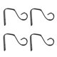 thumbnail image 1 of NUOLUX 4Ud Gancho De Hierro Negro Para Colgar Macetas Y Comederos Para Pájaros En Pared, 1 of 8