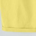 thumbnail image 6 of LLYWEY Women Bermuda Long Shorts with Pockets Women's Plus Size Drawstring Elastic Waist Knee Length Shorts for Summer Solid Color Pull on Short Pants, Style ST-20, Yellow, XL, 6 of 6