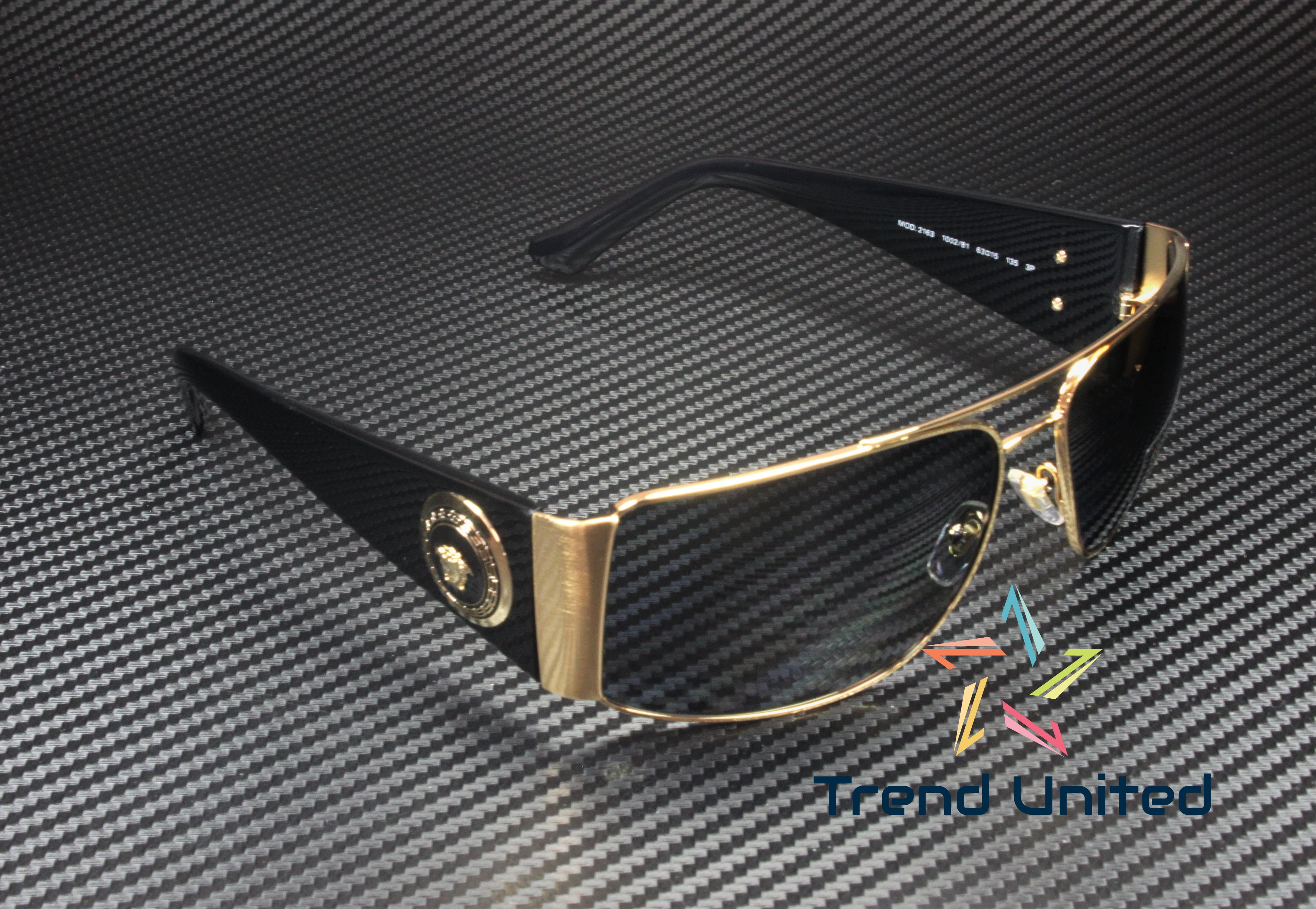 VERSACE サングラス Amazon.com: Versace Man Sunglasses Gold Frame, Dark Grey