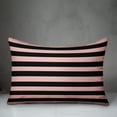 thumbnail image 3 of Creative Products Blush And Black Stripes 20 x 14 Spun Poly Pillow, 3 of 3
