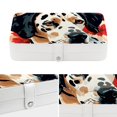 thumbnail image 4 of Spotted Dog PU Leather Jewelry Organizer with Removable Compartment, Portable Decorative Box, Storage Box, and Earring Organizer, 4 of 6