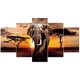 thumbnail image 1 of Pintura de diamante 5D DIY Kit de elefante de taladro cuadrado completo decoración del hogar arte artesanal Hugtrwg Para estrenar, 1 of 9