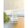 thumbnail image 3 of White Marble Rainbow Pearl Hurricane Candle Holder, 3 of 5