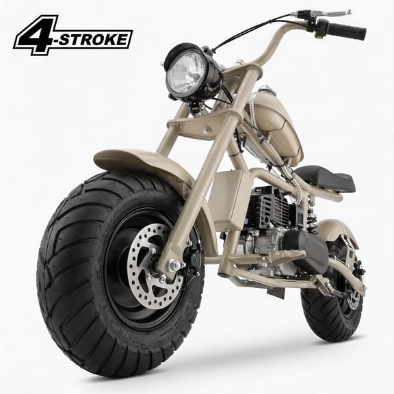 QEASET 39cc Gas Mini Bike,4-Stroke, Off-Road Ride-On Motorcycle, Top Speed 18 mph, 165 lb Capacity, Black