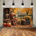 thumbnail image 2 of Thanksgiving Autumn Photo Studio Background Village Park Scarecrow Backdrop Childr's Farm Harvest Photography Supplies, 2 of 8