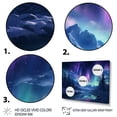 thumbnail image 3 of Designart "Aurora Borealis Magic I" Aurora Borealis Metal Wall Art Set, 3 of 5