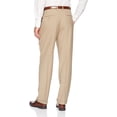 thumbnail image 2 of Big & Tall Haggar Premium Comfort Expandable-Waist Classic-Fit Stretch Pleated Dress Pants Khaki, 2 of 3