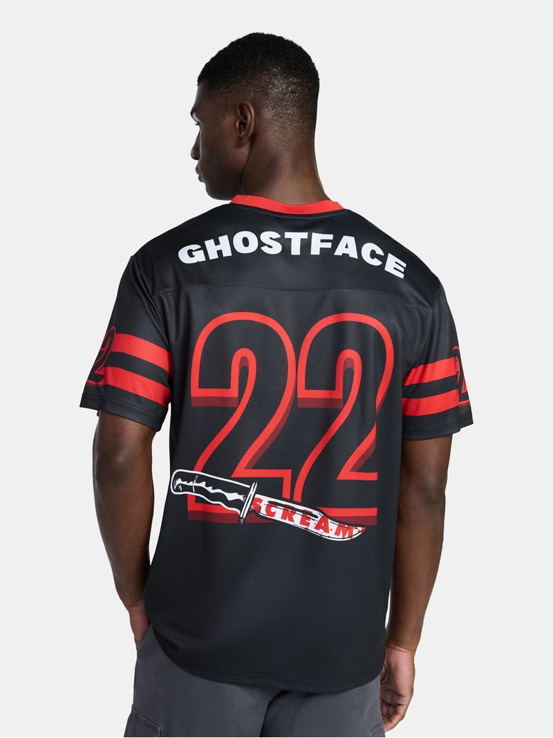 Scream Ghostface Men's and Big Men's Front Back Graphic Soccer