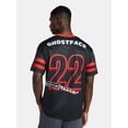 thumbnail image 3 of Scream Ghostface Men's and Big Men's Front Back Graphic Soccer Jersey with Short Sleeves, Sizes XS-3XL, 3 of 5