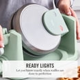 thumbnail image 4 of Martha Stewart Rotating Waffle Maker, 180° Flip, Ceramic Nonstick, Honeydew Green, 4 of 14