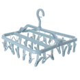 thumbnail image 1 of Percha de plástico plegable para secar calcetines, soporte para múltiples cabezales, estante cuadrado multifuncional para colgar ropa interior, 1 of 6