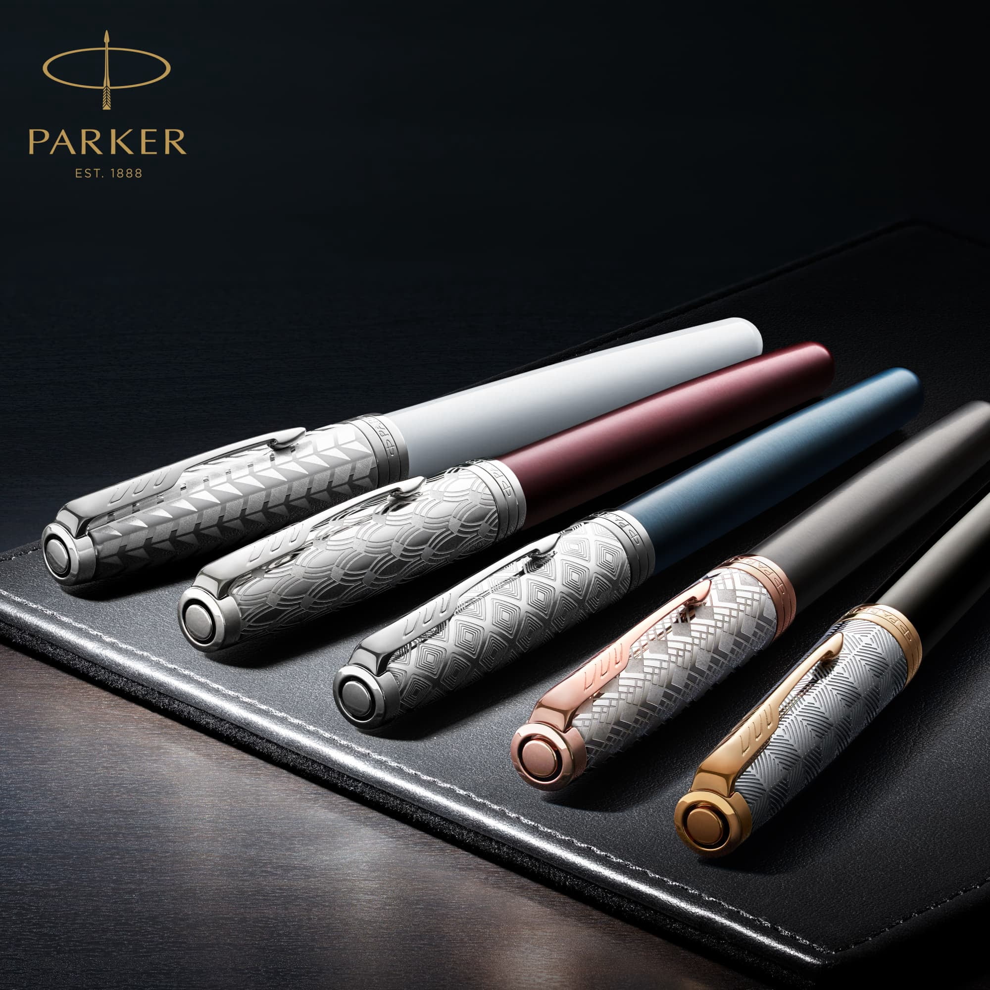 Parker Sonnet Fountain Pen | Red Lacquer with Gold Trim | Medium Nib | Gift Box