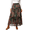 B-Multi Green, variant on UVN Skirts for Women Summer Chiffon Pleated A-Line Long Skirt Elastic High Waist Swing Tiered Boho Beach Floral Print Maxi Skirts